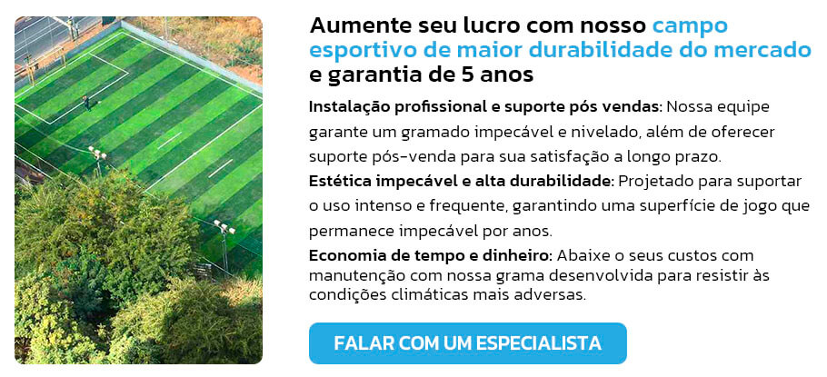 grama para campo esportivo