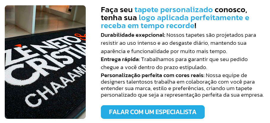 tapete capacho presonalizado
